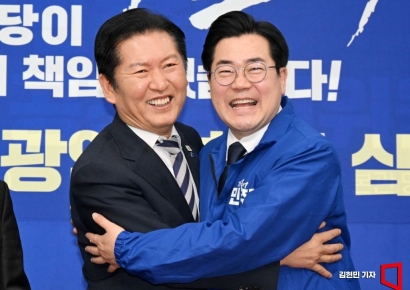 [포토] 與, 6·3 지선 인천시장 후보에 박찬대 단수공천