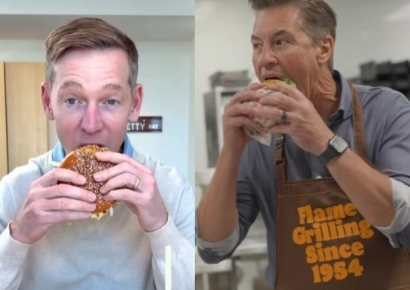 맥도날드 vs 버거킹…이번엔 '대표 먹방'으로 맞붙었다