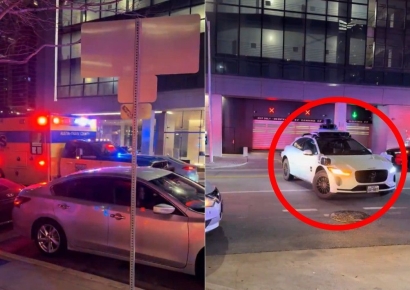 "빨리 차 빼" 외쳤지만 소용없었다…총격 현장서 구급차 막은 로보택시