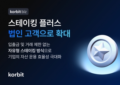 코빗, '스테이킹 플러스' 법인 고객 지원 체계 구축