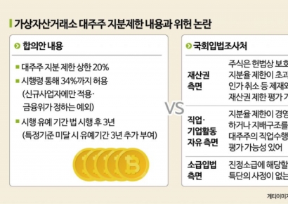 대주주 지분 제한 가닥…5대 코인거래소 비상