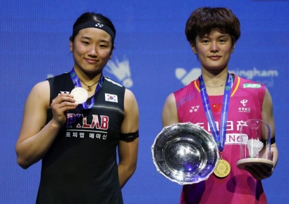 안세영 전영오픈 2연패 불발…샷 난조로 中 왕즈이에 완패(종합)