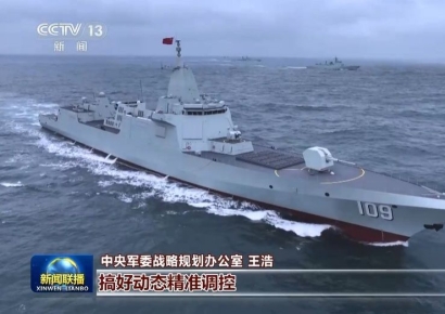 中, 대만해협에 1만t급 대형 구축함 2척 실전배치 공개