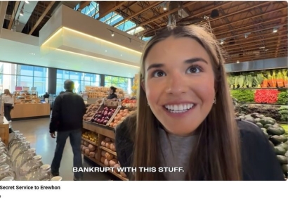 "파산할 것 같다" 농담했다 역풍…전쟁 중 초호화 쇼핑 영상 올린 트럼프 손녀