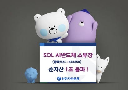 신한운용, SOLAI반도체소부장 ETF 순자산 1조 돌파