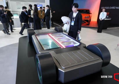 [포토] 인터배터리, SK온 '액침 냉각 배터리 팩'