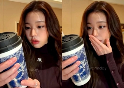 "대체 어디 브랜드야?" 장원영도 '깜짝'…강남 한복판에 뜬 음료 정체