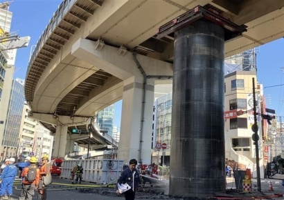 "슈퍼마리오 실사판?"…日 오사카 도심 도로서 벌어진 일