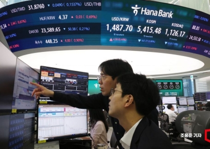 [포토] 코스피 하락, 원/달러 환율 상승 출발