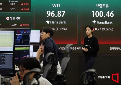 [포토] 국제유가 다시 올라 