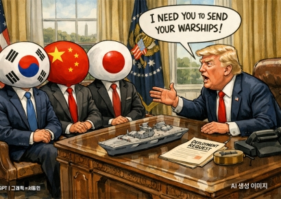한중일 등 5개국, 트럼프 군함파견 요청에 진땀…신중론