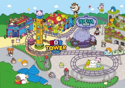 놀이기구로 변신한 핑크빈… 롯데월드, '메이플 아일랜드 존' 신설