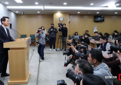 [포토] 오세훈 서울시장 공천 신청에 쏠린 관심