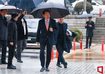 [포토] 공판 출석하는 오세훈 시장