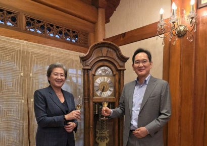 이재용, 리사 수 AMD CEO와 승지원 회동…非엔비디아 연합 부상(종합)