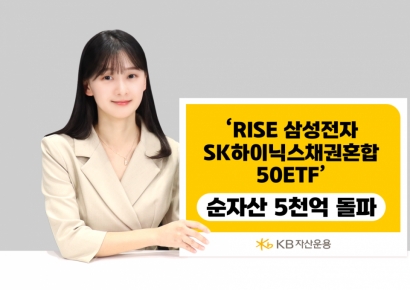 KB운용 'RISE 삼성전자SK하이닉스채권혼합50', 순자산 5000억 돌파