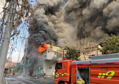 경기 의정부 용현동 섬유공장서 불…대응 1단계 발령