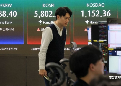 [포토] 코스피 상승-원달러 환율 하락 출발