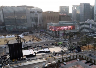 [포토] 광화문광장 거대한 공연장으로 변신