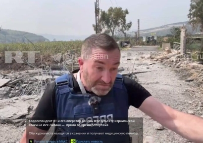 생중계하던 기자 바로 뒤로 '쾅'…이스라엘군 포탄 떨어지는 아찔한 순간