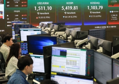 코스피 5600선 아래로…코스닥은 상승