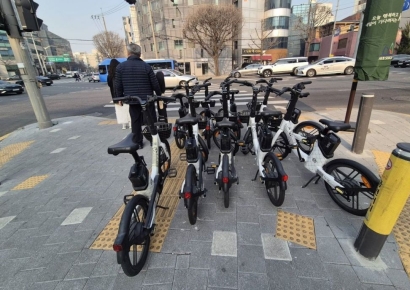 인도 위 골칫덩이 전기자전거, 즉결 처분 나선 서초구