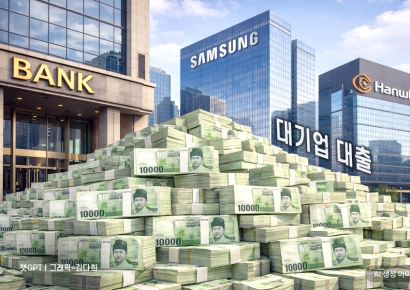 '대기업 대출' 확 늘린 은행…반도체·방산 사이클 타고 삼성·한화 여신 5.6兆 증가