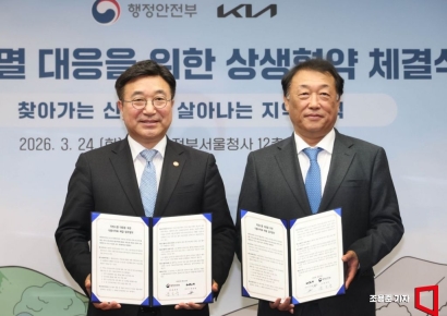 [포토] 행안부-KIA, 지방소멸 대응을 위한 상생협약 체결