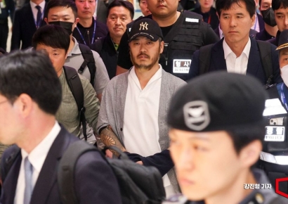 [포토] 필리핀서 송환된 '마약왕' 박왕열