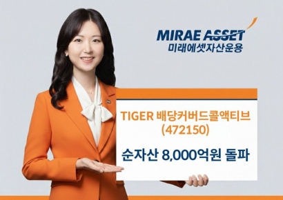 미래에셋운용, 'TIGER 배당커버드콜액티브 ETF' 순자산 8000억 돌파