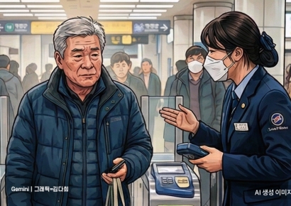 아침 7~8시 지하철 이용객, 10명 중 1명이 어르신 무임승차