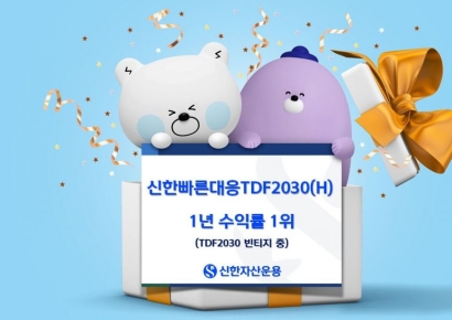 신한운용, '신한빠른대응TDF2030(H)'1년 수익률 22.22%