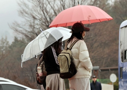 [날씨]월요일 전국 흐리고 봄비…미세먼지 주의