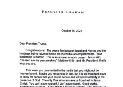 트럼프, 미국인 교황 발언에 맞불?…그레이엄 목사 편지 재공개 