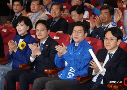 [포토] 민주당 최고위 참석한 서울시장 예비후보들