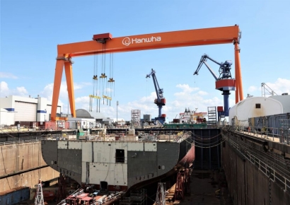 한화필리조선소·디펜스USA, 첫 美 해군 차세대 군수지원함 사업 참여(종합)