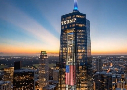 트럼프, 전쟁 중 '트럼프 기념관' 조감도 선보여…대형 황금빛 동상도