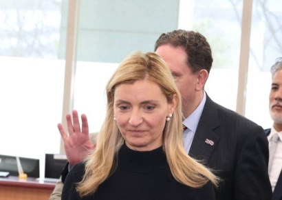 [포토] 사라 로저스 미 국무부 차관 외교부 방문