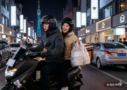 "오빠는 스쿠터 몰아, 난 음식 배달할게"…'돈 버는 데이트' 하는 中 청년들[세계는Z금]