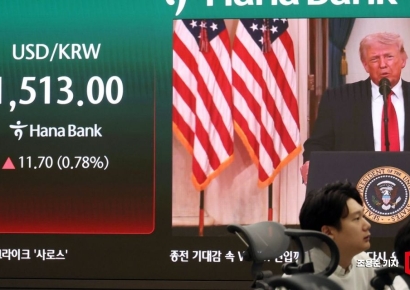 [포토] 트럼프 대국민연설에 급등하는 원/달러 환율
