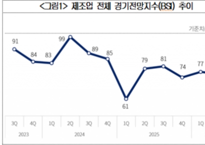 중동 불안에 제조업 경기전망 '먹구름'…반도체·화장품은 개선 전망
