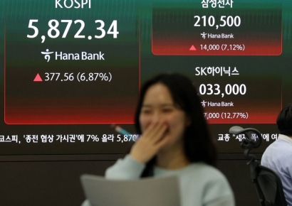 '중동 휴전' 호재에 코스피·코스닥 상승 마감