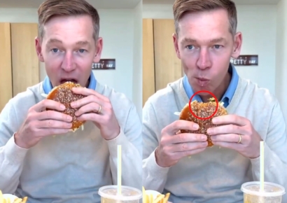 햄버거 먹방에 조롱 받은 맥도날드 CEO…"어머니 때문" 해명