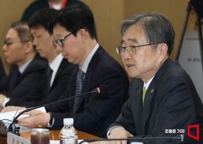 [포토] 중동전쟁 관련 발언하는 조현 외교부장관