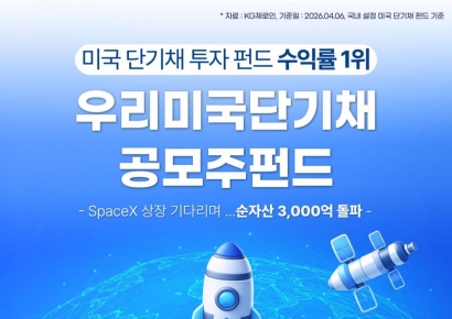 우리운용 '미국 단기채 공모주 펀드' 순자산 3000억 돌파