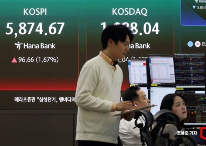 [포토] 휴전 안도감에 상승 출발한 코스피