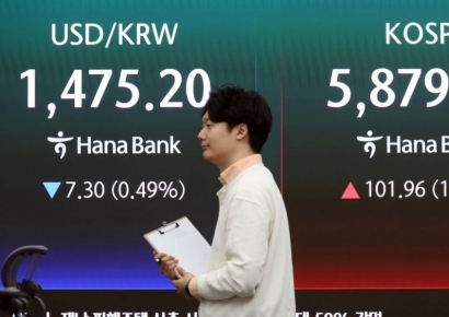 [포토] 코스피 상승, 원/달러 환율 하락 출발
