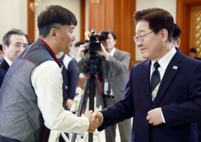 李대통령, 민주노총 '사회적 대화' 요청…"부당한 양극화 없어야"