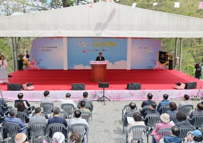 창원서 천주산 진달래축제 … 천주산을 물들이다