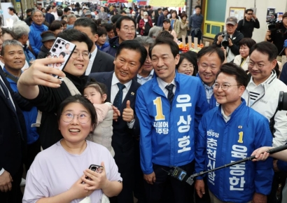 정청래 "강원도, 파람 바람 불고 있다"…우상호 "민주당, 강원도에 진심"